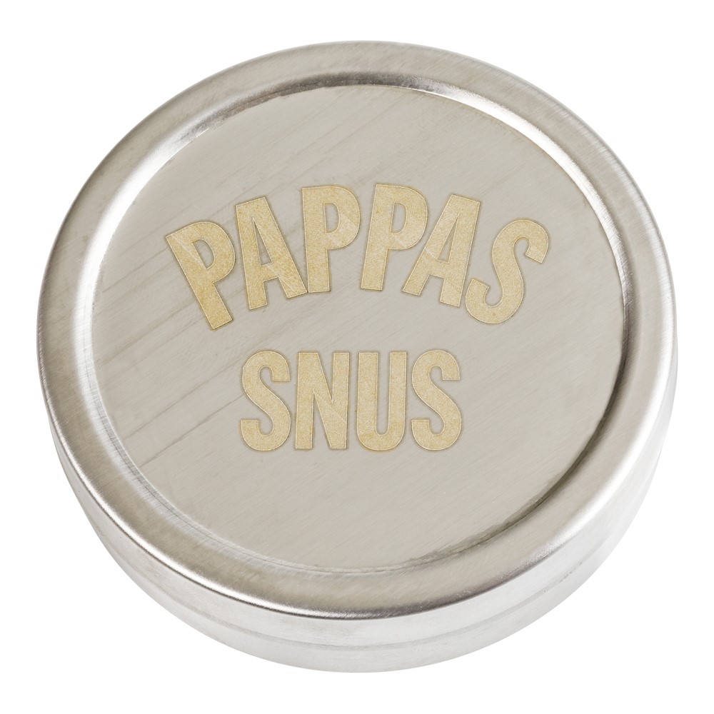 Snusdosa rostfri (Pappas snus)